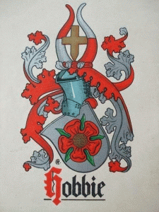 Wappen /Coat of Arms "Hobbie" in Germany